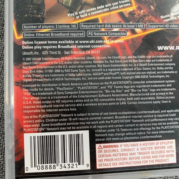 Tom Clancy's‎ Rainbow Six Vegas Playstation 3 Sin City Action - Picture 3 of 7